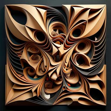 3D model abstract art (STL)